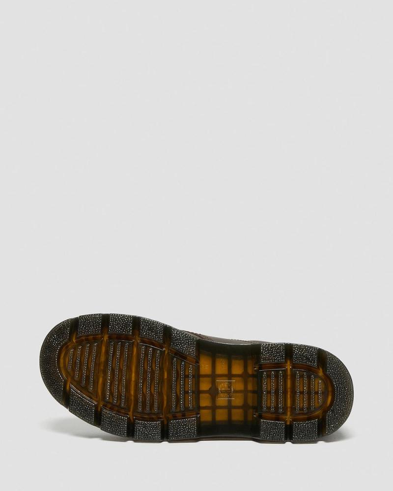 Dr Martens Reeder Crazy Horse Læder Utility Fritidssko Dame Mørkebrune | DK 101HAP